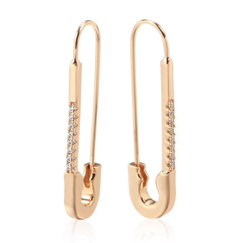 Natural Cubic Zircon Long Dangle Earrings Natural Cubic Zircon Long Dangle Earrings